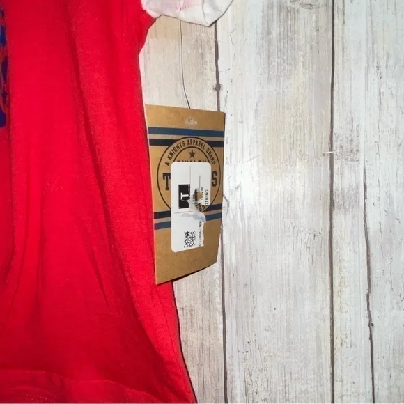 NWT NCAA Girls Ole Miss Red Heart Tee Small - Picture 5 of 6